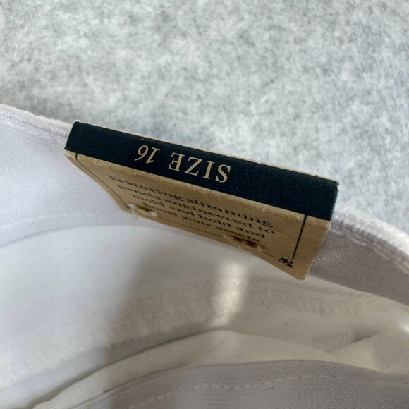 Democracy Ab Technology Booty Lift Jeans Womens Sz 16 White Frayed Hem High Rise - Picture 7 of 16